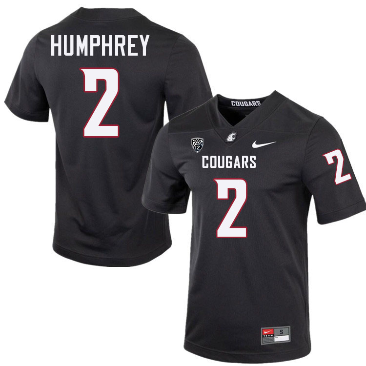 Colby Humphrey WSU Cougars Jersey.Washington State Cougars #2 Colby Humphrey Jersey Youth-Charcoal